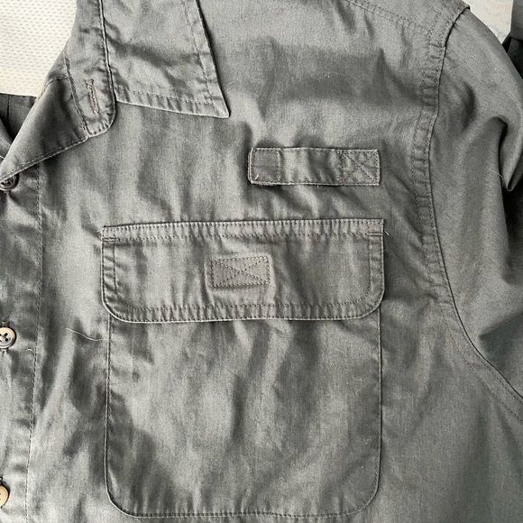 Wrangler Gray Casual Button Down Shirt - Picture 5 of 10